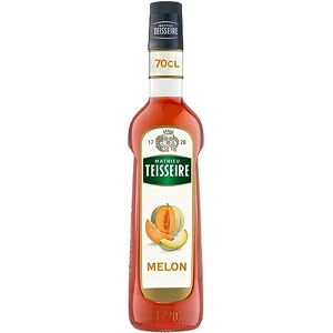 Teisseire Sirop de Melon Mathieu , pour boissons, sodas, cocktails avec ou sans alcool, milk-shakes, smoothies, bouteille de 70cl - Publicité Teisseire Sirop de Melon Mathieu , pour boissons, sodas, cocktails avec ou sans alcool, milk-shakes, smoothies, bouteille de 70cl - Publicité