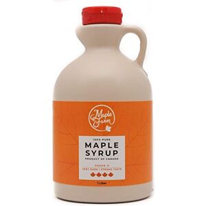 MapleFarm Pur Sirop d'érable Grade A (Very dark, Strong taste) 1 litre (1,32 Kg) Original maple syrup Pur Sirop d'erable - Publicité MapleFarm Pur Sirop d'érable Grade A (Very dark, Strong taste) 1 litre (1,32 Kg) Original maple syrup Pur Sirop d'erable - Publicité