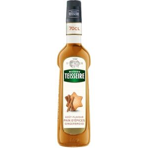 Teisseire Sirop de Pain d'épices Mathieu pour boissons, cocktails, mocktails, milkshakes, frappes, cafés, chocolats chauds, bouteille de 70cl - Publicité Teisseire Sirop de Pain d'épices Mathieu pour boissons, cocktails, mocktails, milkshakes, frappes, cafés, chocolats chauds, bouteille de 70cl - Publicité