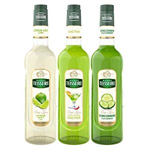 Mathieu Teisseire Assortiment rafraîchissant : sirop de citron vert 70cl, de cactus 70 cl et de concombre 70cl - Publicité Mathieu Teisseire Assortiment rafraîchissant : sirop de citron vert 70cl, de cactus 70 cl et de concombre 70cl - Publicité