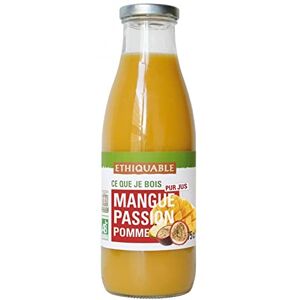 ETHIQUABLE Pur Jus Mangue Passion Pomme bio & équitable - Publicité ETHIQUABLE Pur Jus Mangue Passion Pomme bio & équitable - Publicité