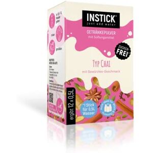 INSTICK just add water INSTICK Boisson instantanée sans sucre pour produits laitiers (type Chai) 1 paquet pour 12 x 0,5 l Idéal pour le lait, le yaourt, le skyr, le fromage blanc cassé, végétalien et faible en calories - Publicité INSTICK just add water INSTICK Boisson instantanée sans sucre pour produits laitiers (type Chai) 1 paquet pour 12 x 0,5 l Idéal pour le lait, le yaourt, le skyr, le fromage blanc cassé, végétalien et faible en calories - Publicité