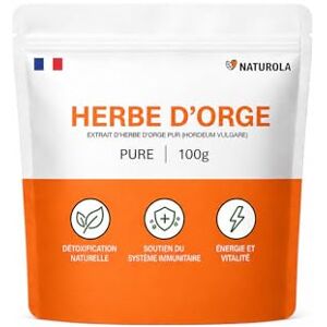 NATUROLA Herbe d’Orge Poudre 100g – Poudre pour smoothies, jus et boissons - Publicité NATUROLA Herbe d’Orge Poudre 100g – Poudre pour smoothies, jus et boissons - Publicité