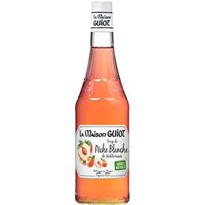 La Maison GUIOT Sirop à la pêche blanche 70 cl - Publicité La Maison GUIOT Sirop à la pêche blanche 70 cl - Publicité