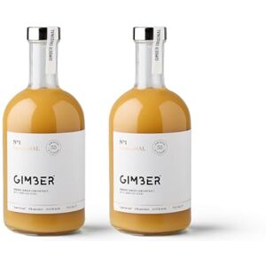 Gimber Concentré de gingembre bio 2x700 ml (1,4L) Boisson sans alcool 100% biologique à base de gingembre, citron et épices Jus de gingembre Premium - Publicité Gimber Concentré de gingembre bio 2x700 ml (1,4L) Boisson sans alcool 100% biologique à base de gingembre, citron et épices Jus de gingembre Premium - Publicité