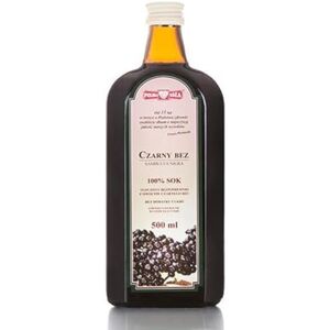 Polska Roża Le jus de sureau noir 100% 500 ml - Publicité Polska Roża Le jus de sureau noir 100% 500 ml - Publicité