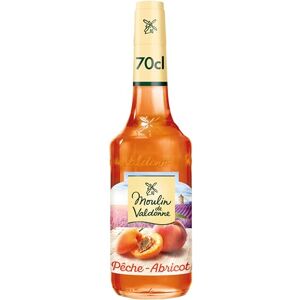 Britvic Moulin de Valdonne Sirop de Pêche Abricot pour boisson rafraîchissante, cocktail avec ou sans alcool, sans arôme artificiel, sans colorant, bouteille 70 cl - Publicité Britvic Moulin de Valdonne Sirop de Pêche Abricot pour boisson rafraîchissante, cocktail avec ou sans alcool, sans arôme artificiel, sans colorant, bouteille 70 cl - Publicité