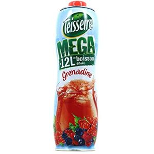 Teisseire Sirop Teisseire Mega Sirop Grenadine 1,5L (lot de 5) - Publicité Teisseire Sirop Teisseire Mega Sirop Grenadine 1,5L (lot de 5) - Publicité