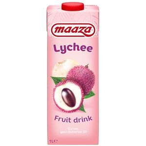 Maaza Lychee Fruit Drink, jus de fruit de litchi à savourer, 6x1l - Publicité Maaza Lychee Fruit Drink, jus de fruit de litchi à savourer, 6x1l - Publicité