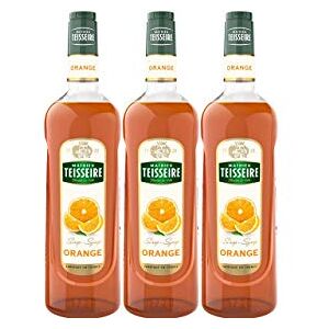 Mathieu Teisseire Lot de 3 sirops d'Orange , pour boissons, cocktails, mocktails, sodas, limonades, 3 bouteilles de 1L - Publicité Mathieu Teisseire Lot de 3 sirops d'Orange , pour boissons, cocktails, mocktails, sodas, limonades, 3 bouteilles de 1L - Publicité