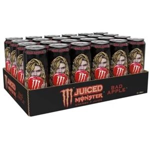 Monster Cable Energy Juiced Bad Apple Boisson énergétique Pack de 24 canettes 500 ml - Publicité Monster Cable Energy Juiced Bad Apple Boisson énergétique Pack de 24 canettes 500 ml - Publicité