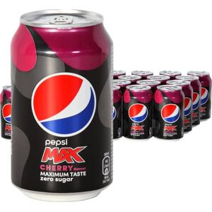 Pepsi Max Cherry (72 x 0,33 L cannettes) sans sucre CERISE - Publicité Pepsi Max Cherry (72 x 0,33 L cannettes) sans sucre CERISE - Publicité