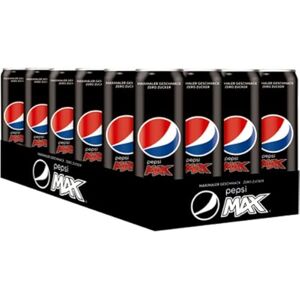 Pepsi Sans Sucre Boisson Rafraîchissante Cola avec Caféine en Boîte Sans Calories 24 x 0,33 l - Publicité Pepsi Sans Sucre Boisson Rafraîchissante Cola avec Caféine en Boîte Sans Calories 24 x 0,33 l - Publicité