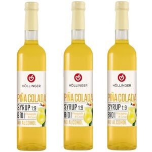 Höllinger Sirop Piña Colada Bio, Sans Alcool, Ananas et Coco, 1:9, 3x500ml - Publicité Höllinger Sirop Piña Colada Bio, Sans Alcool, Ananas et Coco, 1:9, 3x500ml - Publicité