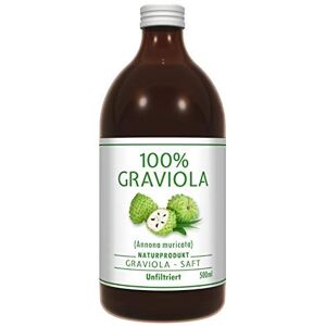 Graviola.de 100% JUS DE COROSSOL 500ml Non Filtré Et Végétalien á base purée de corossol. 100% naturel. Guanabana. Soursop. Graviola. Stachelannone. 500 mll (Lot 1) - Publicité Graviola.de 100% JUS DE COROSSOL 500ml Non Filtré Et Végétalien á base purée de corossol. 100% naturel. Guanabana. Soursop. Graviola. Stachelannone. 500 mll (Lot 1) - Publicité