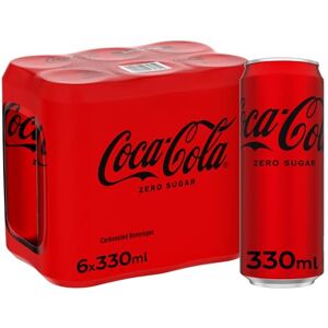 Coca-Cola Zéro Pack de 6 Canettes de 33 cl - Publicité Coca-Cola Zéro Pack de 6 Canettes de 33 cl - Publicité