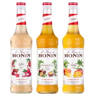 Wine And More Lot sirops exotiques 3x70cL Litchi, Fruit de la passion, Mangue - Publicité Wine And More Lot sirops exotiques 3x70cL Litchi, Fruit de la passion, Mangue - Publicité