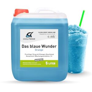 e=mk² EINKAUFEN MIT KÖPFCHEN Sirop de glace Slush Orange Concentré 1:5 Bidon de conservation de 5 litres Convient pour machine Ninja Slush Sans azo ni glycérine - Publicité e=mk² EINKAUFEN MIT KÖPFCHEN Sirop de glace Slush Orange Concentré 1:5 Bidon de conservation de 5 litres Convient pour machine Ninja Slush Sans azo ni glycérine - Publicité