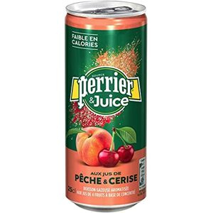 Perrier Juice Pêche Cerise 25cl (pack de 24 - Publicité Perrier Juice Pêche Cerise 25cl (pack de 24 - Publicité