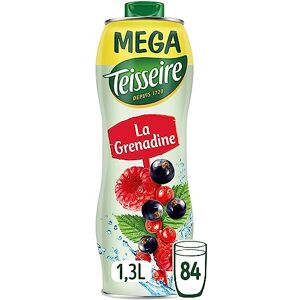 Teisseire Sirop Grenadine pour Boisson Rafraîchissante, Cocktails, Bidon 1,3L - Publicité Teisseire Sirop Grenadine pour Boisson Rafraîchissante, Cocktails, Bidon 1,3L - Publicité