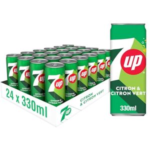 7UP Soda Saveur Citron et Citron Vert 33cl Lot de 24 - Publicité 7UP Soda Saveur Citron et Citron Vert 33cl Lot de 24 - Publicité
