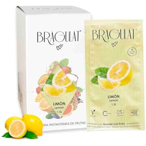 BRAGULAT Jus de fruits concentré Boissons instantanées et boissons gazeuses Sans sucre et vitamine C Eau aromatisée au citron 15 enveloppes - Publicité BRAGULAT Jus de fruits concentré Boissons instantanées et boissons gazeuses Sans sucre et vitamine C Eau aromatisée au citron 15 enveloppes - Publicité