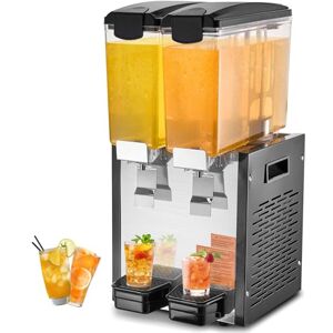 VEVOR Distributeur de Boissons Commercial 2 Réservoirs de 10 L, Fontaine à Eau 270 W, Distribution de Jus Limonade Thé Glacé, Température de Refroidissement 7-12 ℃, pour Restaurant, Hôtel, Café - Publicité VEVOR Distributeur de Boissons Commercial 2 Réservoirs de 10 L, Fontaine à Eau 270 W, Distribution de Jus Limonade Thé Glacé, Température de Refroidissement 7-12 ℃, pour Restaurant, Hôtel, Café - Publicité