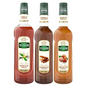The Sirop Shop Assortiment pour boissons chaudes : sirop de vanille, de noisette et de cannelle - Publicité The Sirop Shop Assortiment pour boissons chaudes : sirop de vanille, de noisette et de cannelle - Publicité