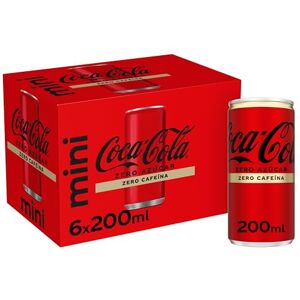 Coca-Cola Zero Sucre Zero Caféine Soda de cola sans sucre, sans calories, sans caféine Lot de 6 mini canettes 200 ml - Publicité Coca-Cola Zero Sucre Zero Caféine Soda de cola sans sucre, sans calories, sans caféine Lot de 6 mini canettes 200 ml - Publicité