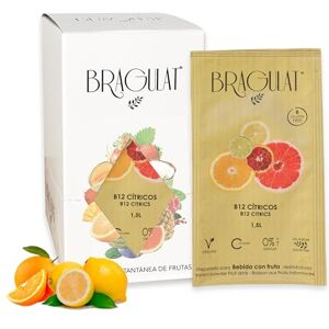 BRAGULAT Concentré de jus B12 Citrics Boissons instantanées et boissons gazeuses Sans sucre et avec vitamine C et B12 Eau aromatisée au citron, à l'orange et au citron vert 15 enveloppes - Publicité BRAGULAT Concentré de jus B12 Citrics Boissons instantanées et boissons gazeuses Sans sucre et avec vitamine C et B12 Eau aromatisée au citron, à l'orange et au citron vert 15 enveloppes - Publicité