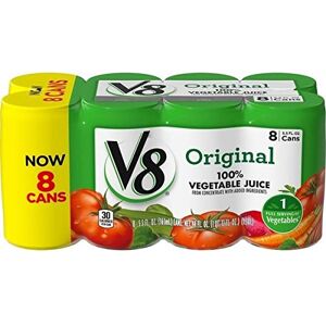 V8 , Lot de 8 jus de légumes 19 ml - Publicité V8 , Lot de 8 jus de légumes 19 ml - Publicité