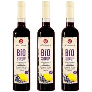 Höllinger Sirop cassis-citron bio vegan, bouteille en verre 3x500ml fruité et frais - Publicité Höllinger Sirop cassis-citron bio vegan, bouteille en verre 3x500ml fruité et frais - Publicité