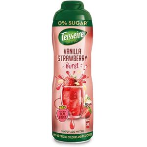 Teisseire Sirop de boisson fraise et vanille 0 % – 600 ml – sirop qui a un goût exactement comme le fruit - Publicité Teisseire Sirop de boisson fraise et vanille 0 % – 600 ml – sirop qui a un goût exactement comme le fruit - Publicité