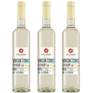 Höllinger sirop à cocktail bio Virgin Tonic Vegan, bouteille en verre 3x500ml cocktail sans alcool - Publicité Höllinger sirop à cocktail bio Virgin Tonic Vegan, bouteille en verre 3x500ml cocktail sans alcool - Publicité