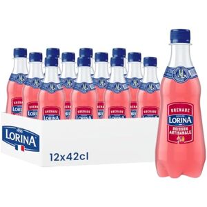 Lorina Limonade Grenade Boisson Artisanale, Saveur Grenade, 42cl, Lot de 12 Bouteilles - Publicité Lorina Limonade Grenade Boisson Artisanale, Saveur Grenade, 42cl, Lot de 12 Bouteilles - Publicité