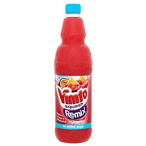 Vimto Remix Framboise, 1L De Squash D'Orange Et De La Passion - Publicité Vimto Remix Framboise, 1L De Squash D'Orange Et De La Passion - Publicité