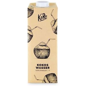 KoRo Eau de coco bio 1L Boisson rafraîchissante naturelle sans additifs artificiels et sans sucre Faible teneur en calories - Publicité KoRo Eau de coco bio 1L Boisson rafraîchissante naturelle sans additifs artificiels et sans sucre Faible teneur en calories - Publicité