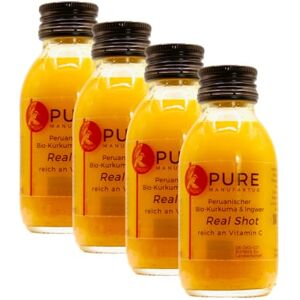 Pure Shot DE-ÖKO-005 Gingembre bio et végétalien Sans sucre Sans additifs 100 % bio (DE-ÖKO-005) 4 x 100 ml - Publicité Pure Shot DE-ÖKO-005 Gingembre bio et végétalien Sans sucre Sans additifs 100 % bio (DE-ÖKO-005) 4 x 100 ml - Publicité