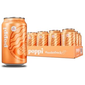 poppi Tingling Lot de 12 boissons prébiotiques au vinaigre de cidre de pomme, eau de Seltzer et jus de fruits, saveur crème d'orange, 355 ml - Publicité poppi Tingling Lot de 12 boissons prébiotiques au vinaigre de cidre de pomme, eau de Seltzer et jus de fruits, saveur crème d'orange, 355 ml - Publicité