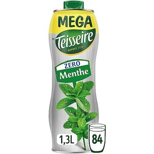 Teisseire Zéro Sucre, Sirop de Menthe Verte pour Boisson Rafraîchissante, Cocktails, Bidon 130 cl - Publicité Teisseire Zéro Sucre, Sirop de Menthe Verte pour Boisson Rafraîchissante, Cocktails, Bidon 130 cl - Publicité