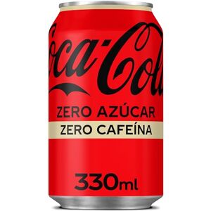 Coca-Cola Refresco Individual de cola Coca Cola Zero sin cafeína lata 33 cl - Publicité Coca-Cola Refresco Individual de cola Coca Cola Zero sin cafeína lata 33 cl - Publicité