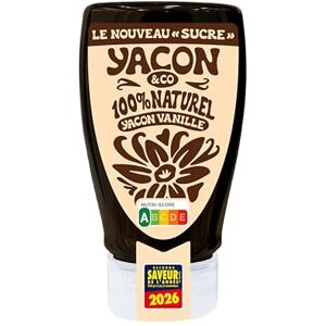Yacon&co Sirop Vanille Squeeze Alternative naturelle au sucre Sans conservateur Fabriqué en France IG le plus bas du marché Prébiotiques Pouvoir sucrant Texture miel Vegan,Keto - Publicité Yacon&co Sirop Vanille Squeeze Alternative naturelle au sucre Sans conservateur Fabriqué en France IG le plus bas du marché Prébiotiques Pouvoir sucrant Texture miel Vegan,Keto - Publicité
