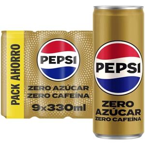 Pepsi Zero sans caféine Rafraîchissement de cola avec zéro sucre et zéro calorie, lot de 9 canettes de 330 ml, 2,97 litres au total - Publicité Pepsi Zero sans caféine Rafraîchissement de cola avec zéro sucre et zéro calorie, lot de 9 canettes de 330 ml, 2,97 litres au total - Publicité