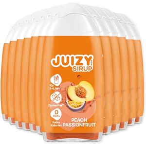 JUIZY WOW Sirop sans sucre 12 x 65ml Peach Passionfruit 144L Sirop naturel pour boissons Zero Calories Vegan Bundle de 12 Boisson concentrée prête à boire More Juice Less Calories - Publicité JUIZY WOW Sirop sans sucre 12 x 65ml Peach Passionfruit 144L Sirop naturel pour boissons Zero Calories Vegan Bundle de 12 Boisson concentrée prête à boire More Juice Less Calories - Publicité