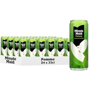 Minute Maid Jus de Pomme 100% Fruit, Canettes 33cl, Pack de 24 - Publicité Minute Maid Jus de Pomme 100% Fruit, Canettes 33cl, Pack de 24 - Publicité