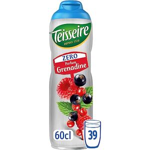 Teisseire Grenadine Zero Sucres pour Boissons Rafraîchissantes, Cocktails, 60cl - Publicité Teisseire Grenadine Zero Sucres pour Boissons Rafraîchissantes, Cocktails, 60cl - Publicité