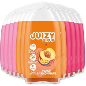 JUIZY WOW Sirop sans sucre 12 x 65ml Mixed Jusqu'à 144L Sirop naturel pour boissons Zero Calories Vegan Bundle de 12 Pamplemousse Rose, Citron Cerise, Fruit De La Passion Pêche - Publicité JUIZY WOW Sirop sans sucre 12 x 65ml Mixed Jusqu'à 144L Sirop naturel pour boissons Zero Calories Vegan Bundle de 12 Pamplemousse Rose, Citron Cerise, Fruit De La Passion Pêche - Publicité