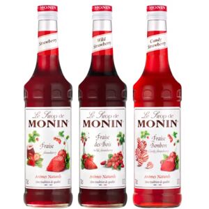 Wine And More Lot sirops à la fraise Fraise 1L, Fraise des bois 70cL, Fraise bonbon 70cL - Publicité Wine And More Lot sirops à la fraise Fraise 1L, Fraise des bois 70cL, Fraise bonbon 70cL - Publicité
