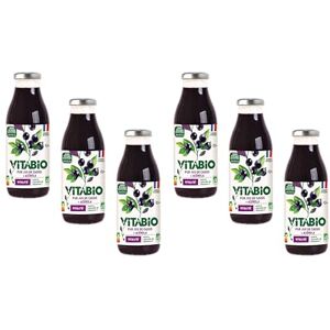 Vitabio 100% Pur Jus Cassis 50 cl BIO Lot de 6 - Publicité Vitabio 100% Pur Jus Cassis 50 cl BIO Lot de 6 - Publicité