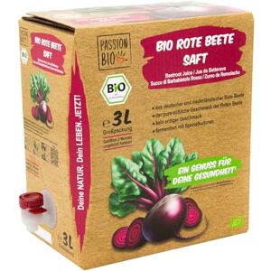 PassionBio Jus de betterave bio, 3 L – 100% jus lacto-fermenté, embouteillé en Allemagne, goût doux, sans sucre ajouté (loi), contient naturellement du sucre. Publicité PassionBio Jus de betterave bio, 3 L – 100% jus lacto-fermenté, embouteillé en Allemagne, goût doux, sans sucre ajouté (loi), contient naturellement du sucre. Publicité
